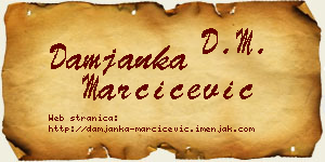 Damjanka Marčićević vizit kartica
